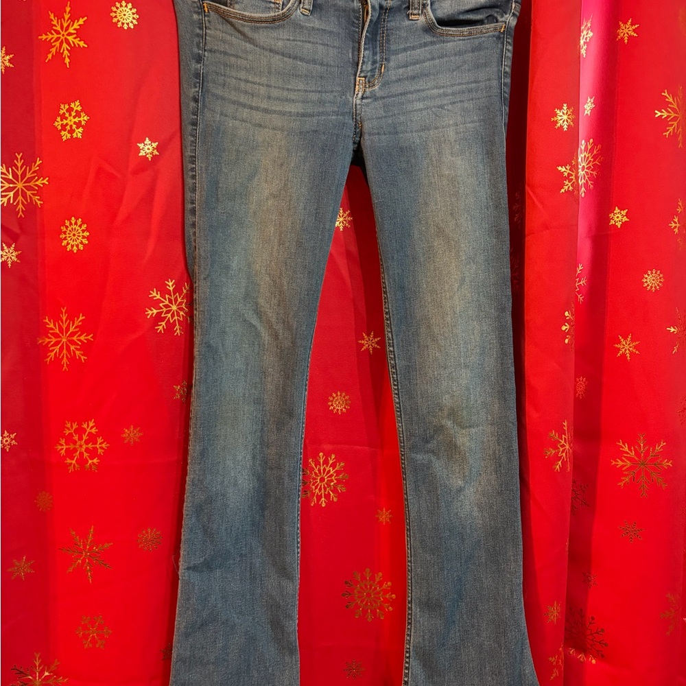 Hollister Women's Flare Jeans in Blue